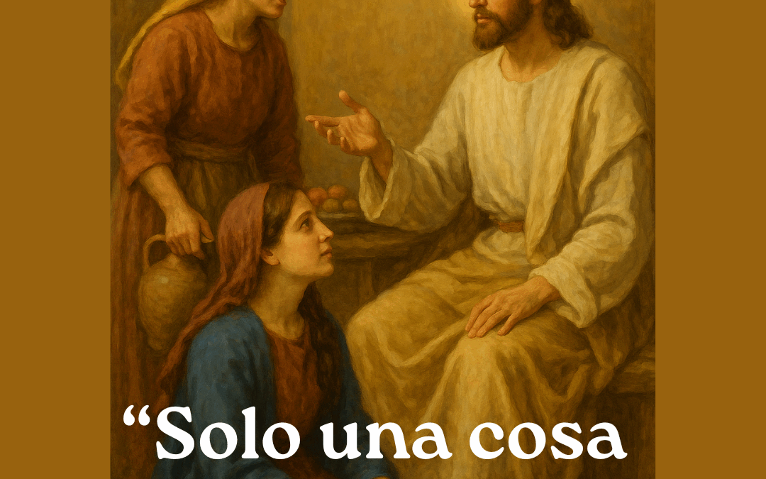 Domingo XVI TO. «Marta, María y el arte de saber parar»