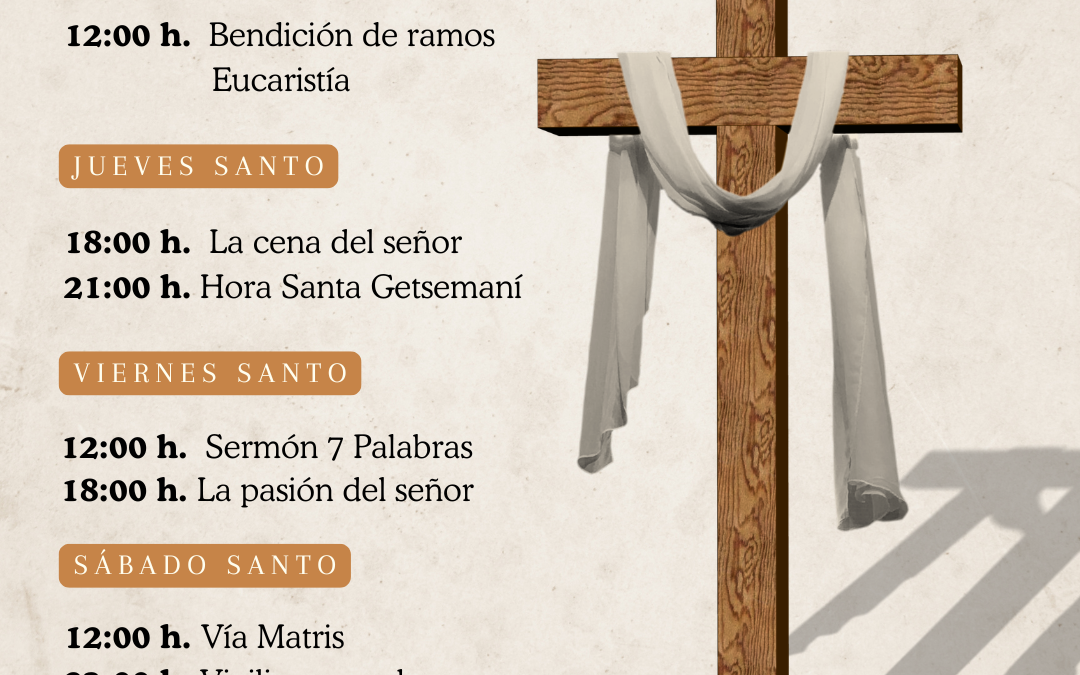 Horarios  Semana Santa ´26